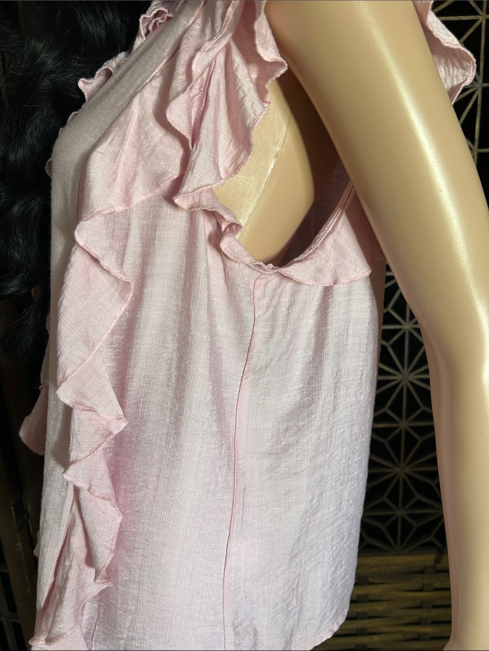 NWT NORDSTROM RACHEL RUFFLE TOP L - Picture 8 of 11